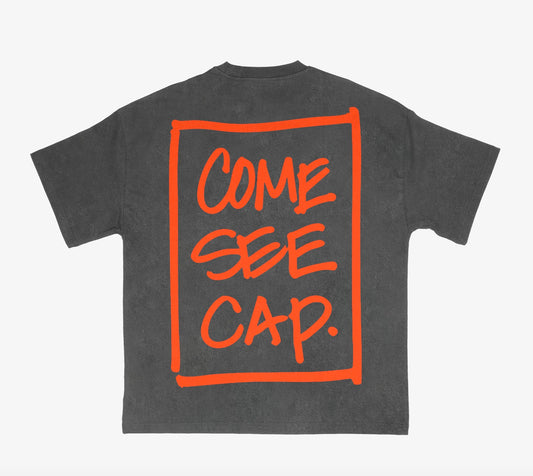 The Cap Effect (Stone Grey + Orange)